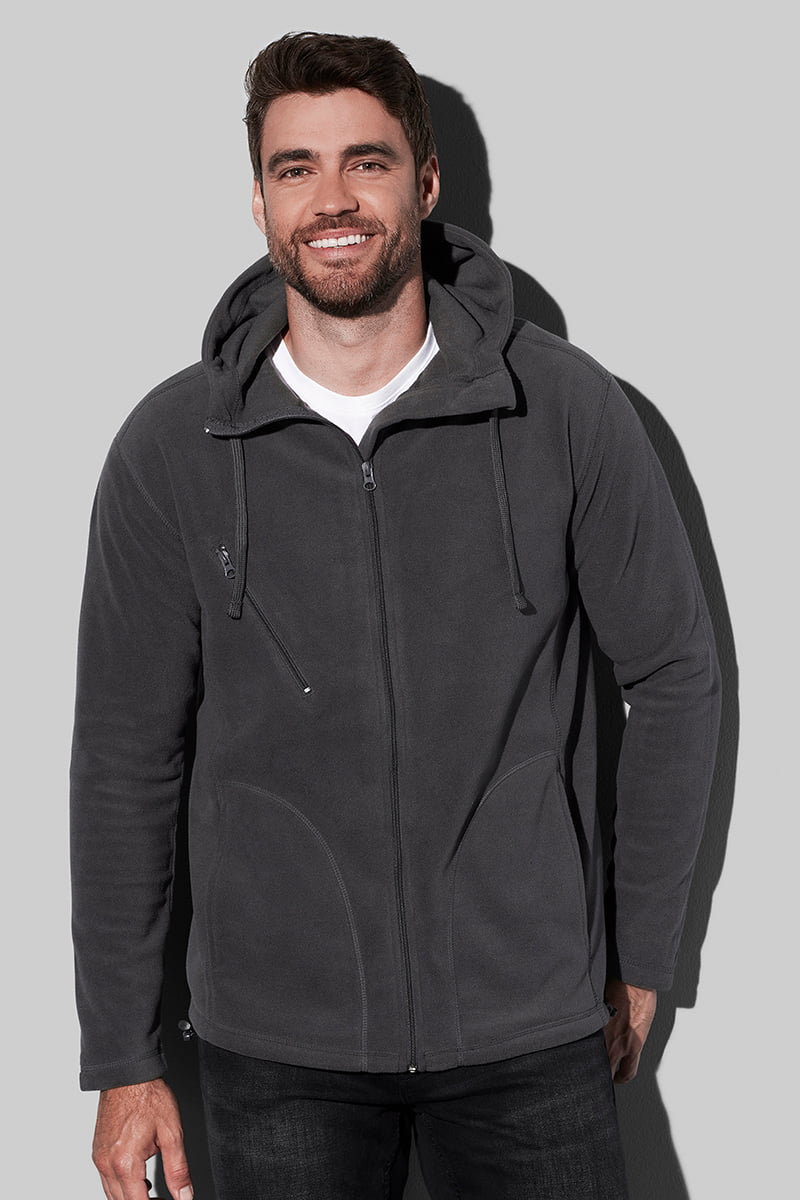 Hooded Fleece Jacket - Giacca di pile con cappuccio da uomo model 1