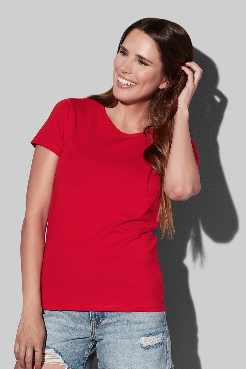 Lux-T - T-shirt con girocollo da donna  model 1