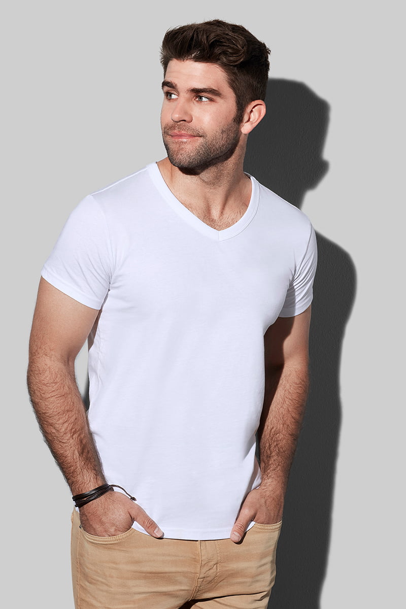 Ben V-neck - T-shirt V-neck dla mężczyzn model 1